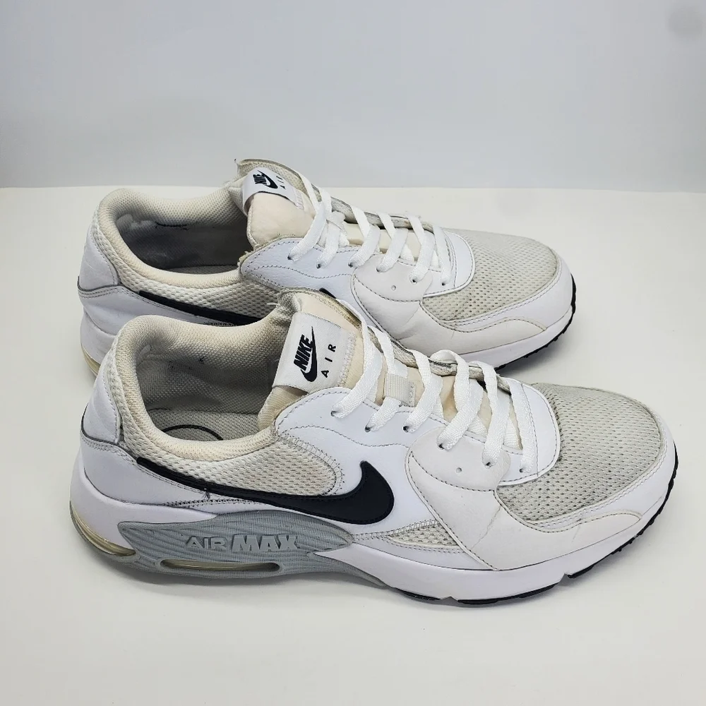 Nike Shoe Men's 12 Air Max Excee Sneakers CD4165-100 White & Black